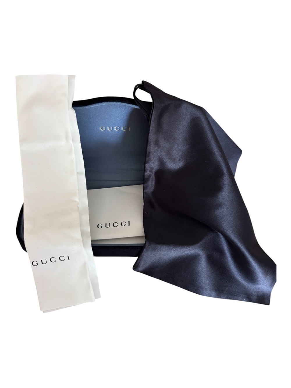 New in Case Gucci Oversized Purple Gradient Lens Women's Sunglasses GG 3105/S - Picture 6 of 6